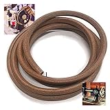 SEWTCO Treadle Sewing Machine Belt, 72" (183cm) Long x 3/16" (5mm) Diameter, Heavy Duty Leather, Flat Belt, Brown, Compatible with Jones & Singer Sewing Machines