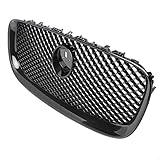 Cndocc35 ABS Front Bumper Mesh Grill Upper Grille Black For Jaguar XF XFR 2012 2013 2014 Ca