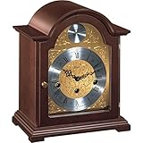 Watching Clocks Hermle Bethnal Mechanical Mantel Clock with Etched Gold Dial and Westminster Chime