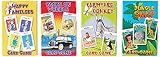 Cartamundi 4 x Kids Card Games-Farmyard Donkey, Happy, Jungle Snap & Pairs On Wheels, Family Friendly, Age Four+, Multicolour