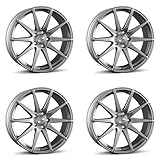 4x Borbet rims alloy rims GTX 8x19 ET44 5x112 titan glossy compatible with VW Beetle Cross Golf e-Golf Eos Golf ID.3 ID.4 ID.5 Jetta Passat