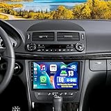 OiLiehu 4G+64G Android 13 Car Stereo for Mercedes-Benz E-Class W211/CLS-Class 2005-2008 with Wireless CarPlay Android Auto, 9" Touchscreen with WiFi Bluetooth Mirror Link EQ FM RDS SWC Backup Camera
