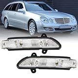 Pair LED Wing Mirror Indicator Light Lamp Fits For Mercedes-Benz W211 S211 W219 W221 W216/C216 2006-2012 Driver & Passenger Side