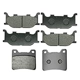 S SYUU Front Rear Brake Pads Compatible with Yamaha XVS1100 XVS 1100 Vstar 1100 Custom Midnight 2007-2008, XVS1100 V-star Classic Silverado 1999-2009, Dragstar 1100 Virago 1100 XV1100, FA199F FA088R