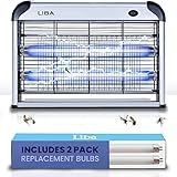 LiBa Electric Bug Zapper, Insect and Fly Killer 20W Insect Bug Catcher - Mosquito, Moth, Wasp Killer for Indoor, Fly Zapper Repellent with 2 Pack Replacement Bulbs & Washable Tray
