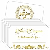 Parth IMPEX 50 Blank Coupon Cards - Gift Vouchers for Presents, Love Coupons for Him & Her, Blank Gift Certificates