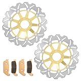 TARAZON Brake Disc Set Front Brake Disc Brake Pads for Honda CBR 600 F F3 95-98 CBR 400 RR 1988-1994