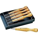 Power Grip Carving Chisels Sets, Five Piece Set by MIKISYO (Japan Parallel Import)
