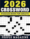 2026 Crossword Puzzles Book For Adults: Boost your brain with enjoyable puzzles to help you focus and relax