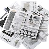 Yimomoyi Vintage Scrapbook Stickers, 40 Pages Scrapbooking Stickers Book Scrapbooking Deco for Scrap Book Decorations Notebook Journal DIY Art Craft Card Making Supplies (Film)