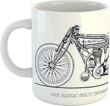 1913 Rudge-Multi Brooklands 500 - Classic Motorcycles Mug - Ceramic - 300ml - Dishwasher and Microwave Safe