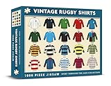 Coach House Iconic Vintage Rugby Jerseys “Sport Through The Ages” Retro 1000 Piece Classic Jigsaw Puzzle, Gifts For Men, Challenging Puzzles for Adults