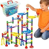Marble Mania Marble Run - Marble Runs For Kids - 162 Pieces Plus Storage Tub - Construction Toys For 4,5,6,7 Year Old Boys or Girls - Educational STEM Toys For 4+ Year Olds