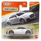Matchbox - 2019 Audi TT RS Coupé - MBX Road Trip 53/125 - JBR61 - Short Card - Silver Metallic - Superfast Lesney - Mattel 20255-1:64