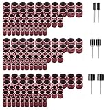 Yesallwas 186 PCS Sanding Drum Kit, Drum Sander Set, Drum Mandrels , Dremel Sanding Accessories,Nail Sanding Band Sleeves, Drum Sanding, Sander Sleeves, Sanding Drums for Rotary Tool#80#120#240