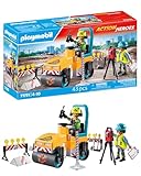 Playmobil | Action Heroes | Road Construction Site | Construction Toy for Kids | Construction Playset | Toys for Children Aged 4+ | 71751