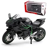 Alloy Motorbike Toy, Highly Simulation Motorbike Model, Pull-Back Vehicle Toy, for Child Intellectual Toy Gift Set, Motorcycle Alloy Collection Hobby Gift, Racing Model Decoration - Black