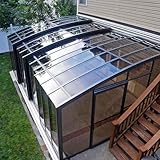 Clear Polycarbonate Roof Panels UV Protected Rainproof Cover for Greenhouses Carports Canopies Sunrooms and Enclosures Customizable Size (0.8x20m)