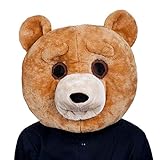 Wicked Costumes Adults Plush Teddy Bear Head Mask Halloween Fancy Dress Party Costume Accessory