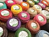 New 40 Best Colours Anchor Pearl Cotton Embroidery Crochet Thread Ball Size 8, 85 Meters Each Ball Value Pack Free P&P UK