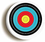 ARCHERY TARGET BUTTON BADGE (1inch / 25mm diameter)