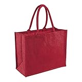 Westford Mill W407 Classic Jute Shopper Bag - Eco-Friendly & Stylish