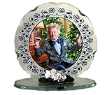 Rod Stuart Christmas Cut Glass Photo Plaque