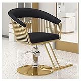 LipomA AG-HJMJP Barber Chair for Home And Professional Hair Salon, Black, 360 Degree Rotation, Hydraulic Height Adjustment