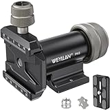 WEYLLAN MonoGimbal Head, Professional Gimbal Head, CNC All Metal Side Saddle Gimbal Tilt Head with Arca Swiss Quick Release Plate, for Camera Tripod Monopod Long Telephoto Lenses, Max Load 22lbs/10kg