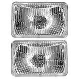 Bajato Tractor Headlights Assemblies with 12v Bulbs Competitive for David Brown | JD Tractor Lights 7600 7700 7800 7610 7710 7810 6100 100 6200 6200 6300 6400 6400 6506 6600 Lights Lens Color Clear