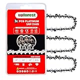 24 Inch Chainsaw Chain 3/8" Pitch- .050" Gauge 84 Drive Links Fits Husqvarna 460 (Rancher), Stihl 33RS 84 25"/24" MS390 MS310 MS361 MS460 MS500 - Echo 72LPX84CQ, E84 (3 Chains)(72ELP84X3)