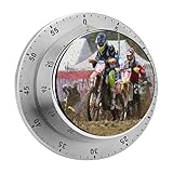 Mechanical Timer Motorcycle Rally Magnetic Stainless Steel For Cooking Fitness Baking Learning Kitchen 8cm