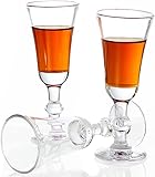 JAIEF Sherry Glasses,30ML Lead-Free Port Glass, Clear Shot Glasses | Liqueur Glasses (Set of 3)