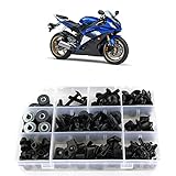 Xitomer Full Sets Fairing Bolts Kits, Fit for YZF-R6 2008 2009 2010 R6 2011 2012 2013 R6 2014 2015 2016 R6, Mounting Kits Washers/Nuts/Fastenings/Clips/Grommets (Matte Black)