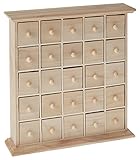 Artemio Wooden Chest with 25 Drawers, Beige