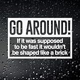Go Around Campervan Sticker Funny Sticker for Your VW Split Screen, Bay Window, T25/T3, T4 or T5 Campervan. Lets All Those Behind You Know You are Doing Your Best.