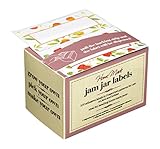 KitchenCraft Jar Labels, Food Labels Stickers, Home Made Jam Labels, Fruit Designs, Pack of 1, White
