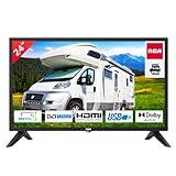 RCA RB24H2CU 24" inchFreeview HD TV DVB-T2/C/S2 Dolby Digital Audio, LED Backlighting Display, HDMI VGA PC SCART USB Travel Small TV for Motorhome and Campervan,Caravans,12 Volt