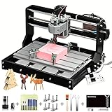 SainSmart Genmitsu CNC 3018-PRO GRBL Controlled 3-Axis CNC Milling Kit for Processing Acrylic, PVC, Wood, Soft Aluminium, Working Area 300 mm x 180 mm x 45 mm