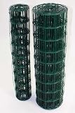 Easipet PVC Coated Steel Wire Mesh Fencing 120cm x 25m Garden Galvanised Fence Green