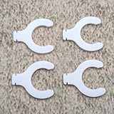 ULEIVA Replacement Clip 4 Pieces Compatible with Kermi ZK00940001 V2 Mounting Flat Radiator Replacement Part (Set of 4)
