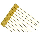 100 X YELLOW SECURITY TAGS NUMBERED PULL TIES SECURE ANTI-TAMPER SEALS