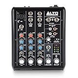 ALTO TrueMix 500 Audio Mixer with XLR Mic In and USB Audio Interface for Podcasting, Live Performance, Streaming, Recording, DJ, Mac and PC