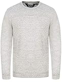 Kensington Eastside Men's Pendleton Crew Neck Jumper in Mid Grey Marl/Optic White Twist - XL