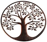 Bronze Tree of Life Garden Wall Plaque Decoration 40cm