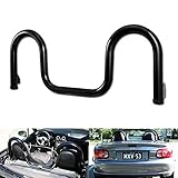 Black Twin Hoop Roll Over Sport Bar For 1989-05 Mazda MX-5 Miata Roadster NA NB