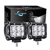 MICTUNING Car Spot Lights - 2PCS 4 Inch 18W Led Light Bar 1260lm Off Road Driving Fog Lights, Waterproof Floodlight LED Work Light Bar for Car Tractor Trucks SUV ATV Boat