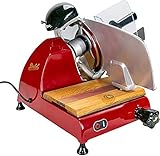 Palatina Werkstatt ® Berkel Red Line 250 | All Purpose Slicer | Red | + Handmade Barrel Wood Board from Old Wine Barrels Model 2021 | VK:1089