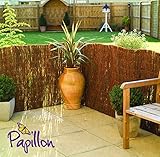 3m x 1.5m (13ft 1in x 5ft) Brushwood Heather Thatch Natural Garden Fence Screening Roll Privacy Border Wind/Sun Protection