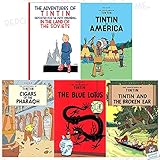 The Adventures of Tintin Collection Series 1 : 5 Books Set With Gift Journal (Tintin in the Land of the Soviets, Tintin in America, Cigars of the Pharaoh, The Blue Lotus, The Broken Ear)